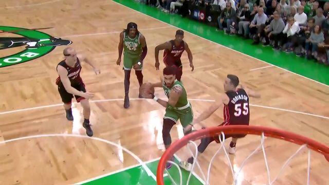 【2023年05月26日 热火vs凯尔特人集锦】最佳扣篮没跑了 塔图姆一步登天战斧劈扣