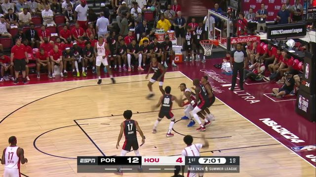 【2023年07月08日 开拓者vs火箭集锦】耀眼的进攻天赋 亨德森反击长枪直下海底捞月