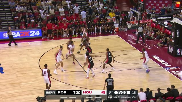 【2023年07月08日 开拓者vs火箭集锦】耀眼的进攻天赋 亨德森反击长枪直下海底捞月