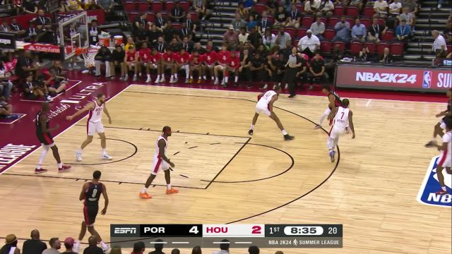 【2023年07月08日 开拓者vs火箭集锦】夏普三分一杆进洞 阿门汤普森闪电反击勇闯龙潭