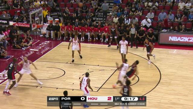 【2023年07月08日 开拓者vs火箭集锦】开始就是对攻的节奏 伊森和亨德森中距离互飚