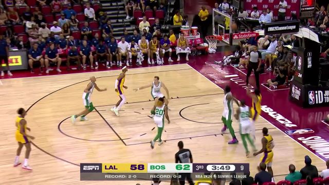 【2023年07月13日 湖人vs凯尔特人集锦】潇洒飘逸行云流水！克里斯蒂翻身中投稳稳命中