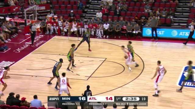 【2023年07月13日 森林狼vs老鹰集锦】米诺特眼疾手快精准抢断 卡尔顿空接连线鲍恩二世挂筐暴扣