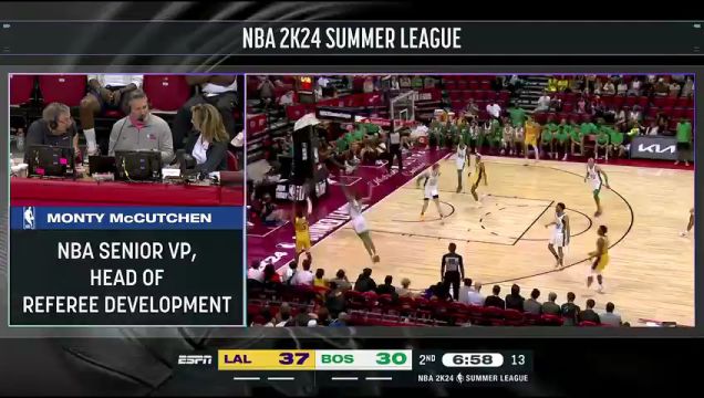 【2023年07月13日】湖人vs凯尔特人第2节中文解说回放