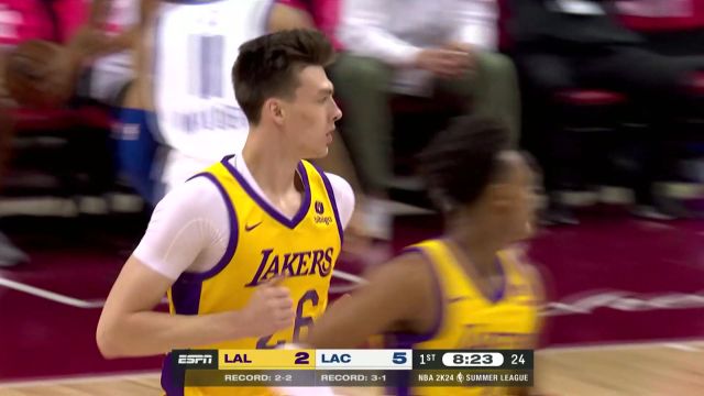 【2023年07月17日 湖人vs快船集锦】刘易斯运筹帷幄送妙传 卡斯尔顿佳球发难劈扣炸筐