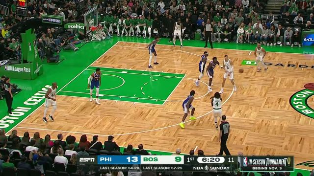 【2023年10月09日 76人vs凯尔特人集锦】空配连线美如画！ 怀特小手一抖助飞波尔津吉斯完成单手劈扣