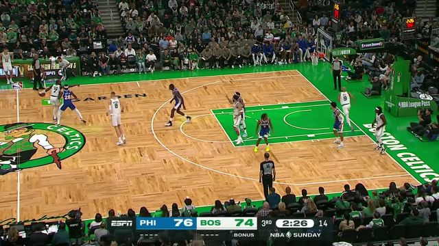 【2023年10月09日 76人vs凯尔特人集锦】里突外投样样有！ 布朗势不可挡连得七分将76人打停