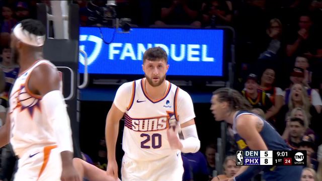 【2023年10月11日 掘金vs太阳集锦】擎天白玉柱驾海紫金梁 努尔基奇背打约老师稳稳拿下两分