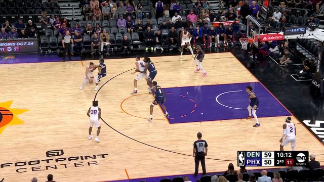 【2023年10月11日 掘金vs太阳集锦】突出一个强硬！ 格雷森-阿伦无视防守顶着雷吉打成2+1