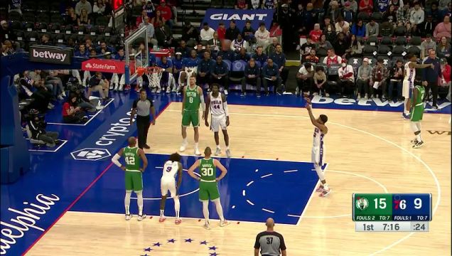 【2023年10月12日】凯尔特人vs76人第1节中文解说回放