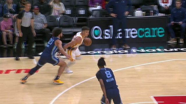 【2023年10月13日 灰熊vs老鹰集锦】默契连线！卡佩拉收到博格达诺维奇助攻空接暴扣收下2分