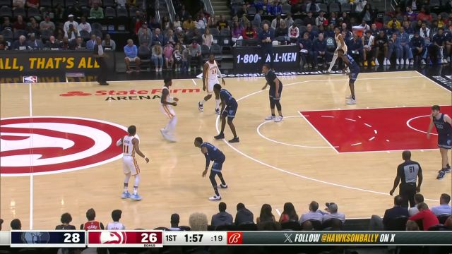 【2023年10月13日 灰熊vs老鹰集锦】拿出招牌招式！特雷杨弧顶招牌不讲理三分自信出手精准入网