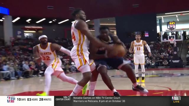 【2023年10月15日 鹈鹕vs老鹰集锦】终结能力太恐怖！锡安攻防结合顶着费尔南多上篮得手