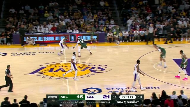 【2023年10月16日 雄鹿vs湖人集锦】不帽无名之辈！大洛佩兹捍卫禁区面对浓眉送上无情盖帽