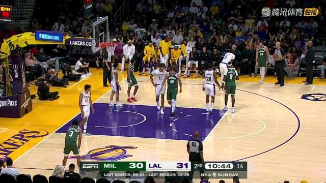 【2023年10月16日】2023/24赛季NBA季前赛：雄鹿 VS 湖人 全场回放