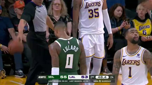 【2023年10月16日】NBA季前赛：雄鹿vs湖人第2节中文解说回放