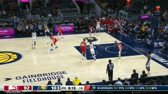 【2023年10月17日 老鹰vs步行者集锦】贯穿整条防守！以赛亚-杰克逊收到麦康奈尔助攻篮下吃饼扣篮