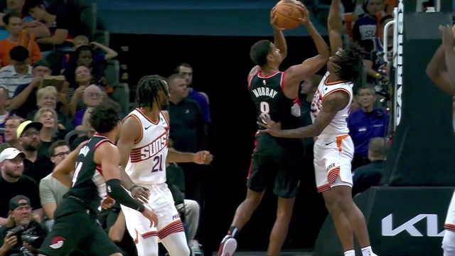 【2023年10月17日 开拓者vs太阳集锦】黑云压城城欲摧 阿祖布伊克舒展长臂空中拦截送出血帽