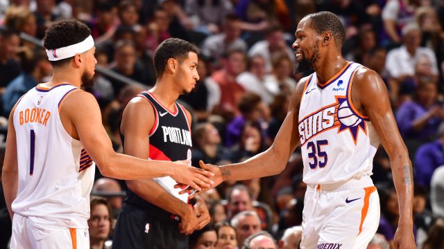 【2023年10月17日 开拓者vs太阳集锦】开拓者106-117太阳 太阳三巨头半场轻取49分打卡下班