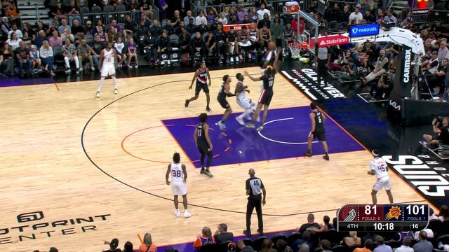 【2023年10月17日 开拓者vs太阳集锦】默契值满分！米纳亚高抛喂饼助攻夏普空接暴扣