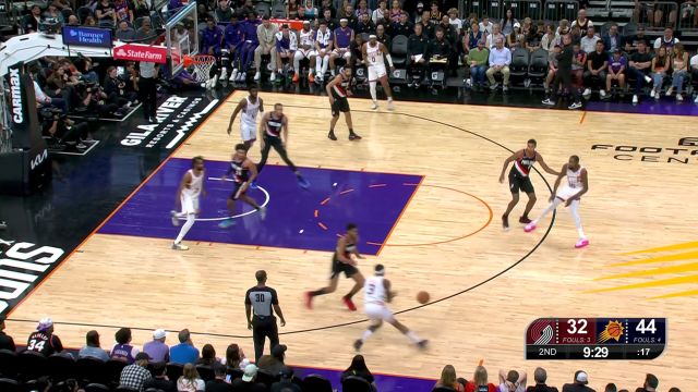 【2023年10月17日 开拓者vs太阳集锦】难度系数拉满！比尔顶着双人夹击折叠上篮