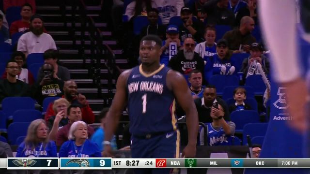 【2023年10月18日 鹈鹕vs魔术集锦】这灵活的小胖子 锡安抢断空接暴扣一条龙震撼全场