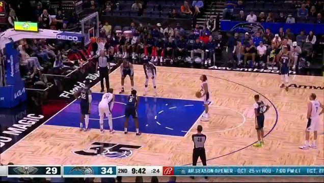 【2023年10月18日】鹈鹕vs魔术第2节英文原声回放