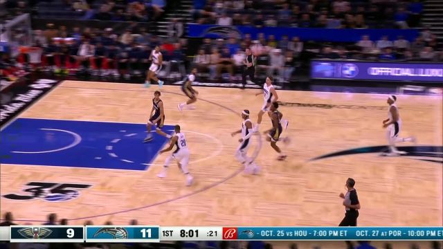 【2023年10月18日 鹈鹕vs魔术集锦】失误变得分 鹈鹕丢球立马反抢锡安趁机暴扣得手