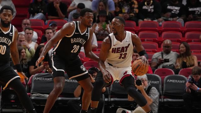 【2023年10月19日 篮网vs热火集锦】篮网107-104热火 沃克22分阿德巴约14+6篮网险胜热火