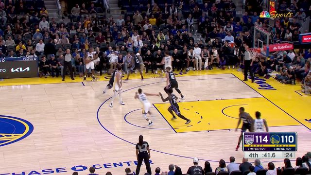 【2023年10月19日 国王vs勇士集锦】国王115-116勇士 库里八记三分准绝杀国王