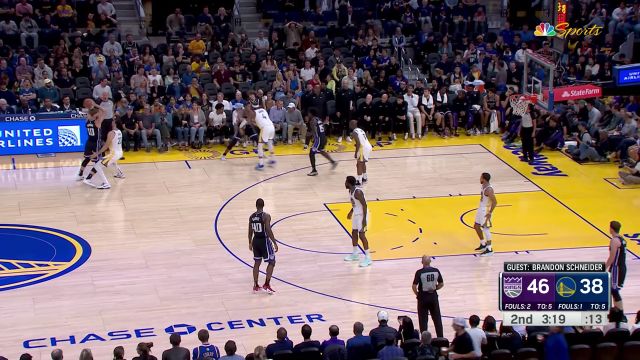 【2023年10月19日 国王vs勇士集锦】手感热得发烫！-戴维翁-米切尔三分四投全中弹无虚发