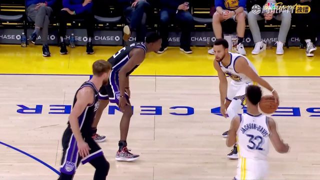 【2023年10月19日 国王vs勇士集锦】NBA：库里借掩护直接干拔三分空心命中