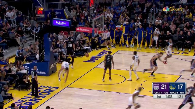 【2023年10月19日 国王vs勇士集锦】打你麦基脚步慢！萨里奇觅得良机里突外投连取五分