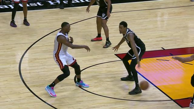 【2023年10月19日 篮网vs热火集锦】攻传两端皆有建树！阿德巴约仙人指路接连妙传助飞队友