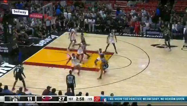 【2023年10月19日】篮网vs热火第1节中文解说回放