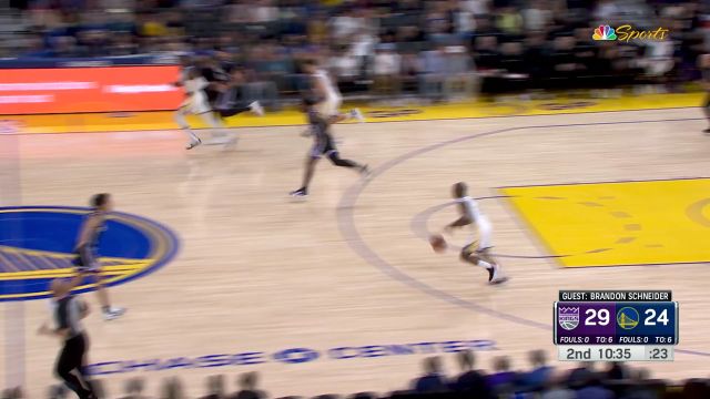 【2023年10月19日 国王vs勇士集锦】老腰都快断了！麦基九天揽月空中折叠接球稳稳放球入筐