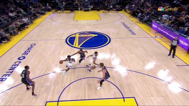 【2023年10月19日 国王vs勇士集锦】挡拆战术教科书！特雷斯-杰克逊-戴维斯收到维金斯妙传上篮打进2+1