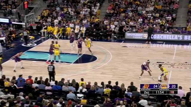 【2023年10月20日 太阳vs湖人集锦】篮下一柱擎天！克里斯蒂跟进补扣轻取2分