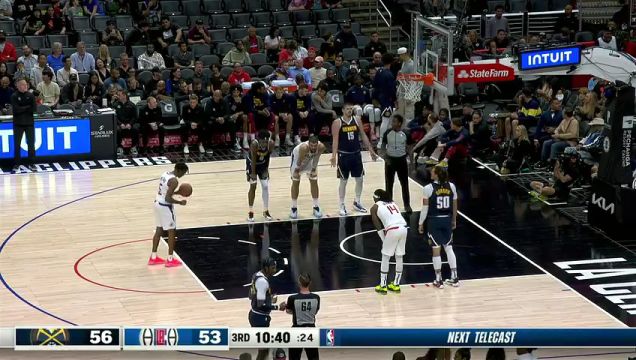 【2023年10月20日】掘金vs快船第3节中文解说回放