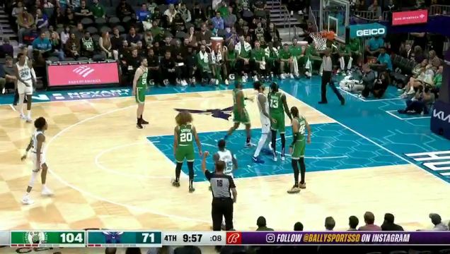 【2023年10月20日】凯尔特人vs黄蜂第4节英文原声回放