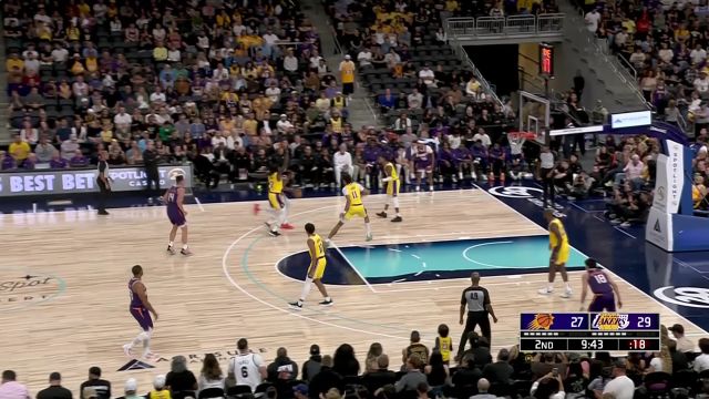 【2023年10月20日 太阳vs湖人集锦】慢慢找回手感！杜兰特内线发力连得4分火力全开