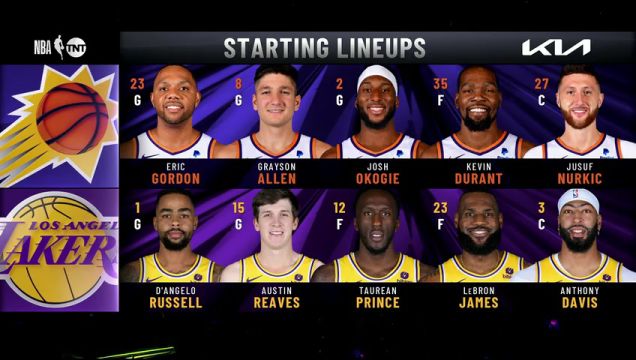 【2023年10月27日】太阳vs湖人第1节英文原声回放