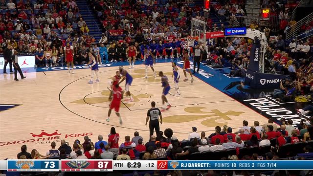 【2023年10月29日 尼克斯vs鹈鹕集锦】尼克斯87-96鹈鹕 莺歌26+7携手锡安24+5击败对手