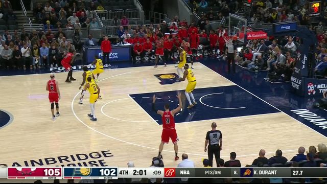 【2023年10月31日 公牛vs步行者集锦】生死时刻每球必争！德罗赞一攻一传率领球队反超比分