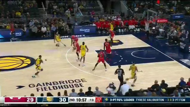 【2023年10月31日】公牛vs步行者第2节英文原声回放