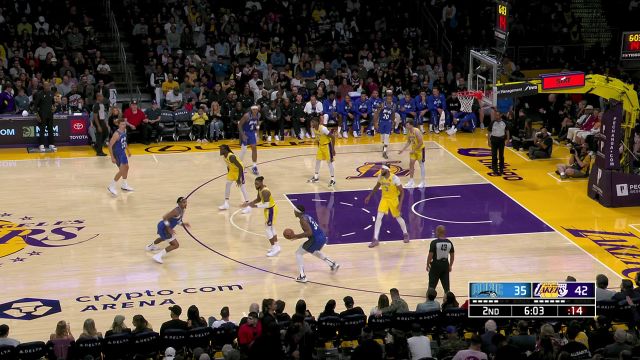 【2023年10月31日 魔术vs湖人集锦】哈里斯与温德尔-卡特空中接力势大力沉