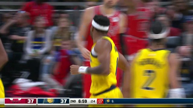 【2023年10月31日 公牛vs步行者集锦】逃离地心引力！特纳接到布朗传球凌空暴扣制霸禁区