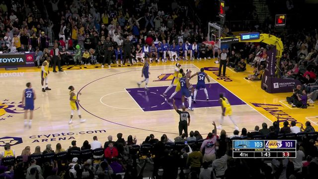 【2023年10月31日 魔术vs湖人集锦】比分交替反超！湖人魔术关键时刻对飚三分