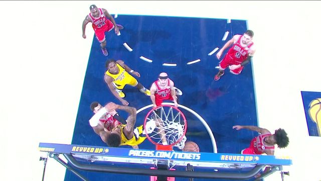 【2023年10月31日 公牛vs步行者集锦】一个人的炫技舞台！托平脚踩弹簧反手暴扣技惊全场