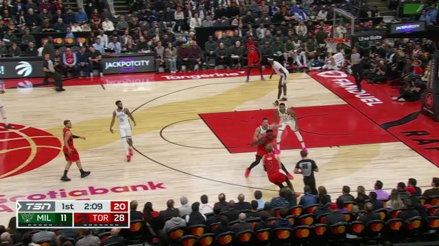 【2023年11月02日 雄鹿vs猛龙集锦】得分能力无解！字母哥无视防守欧洲步上篮造杀伤